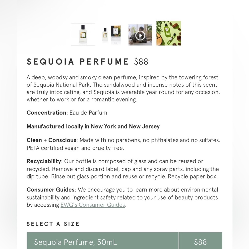 NIB Abbott Sequoia Eau de Parfum - Picture 2 of 4